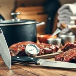 Essential tools for cooking beef short ribs