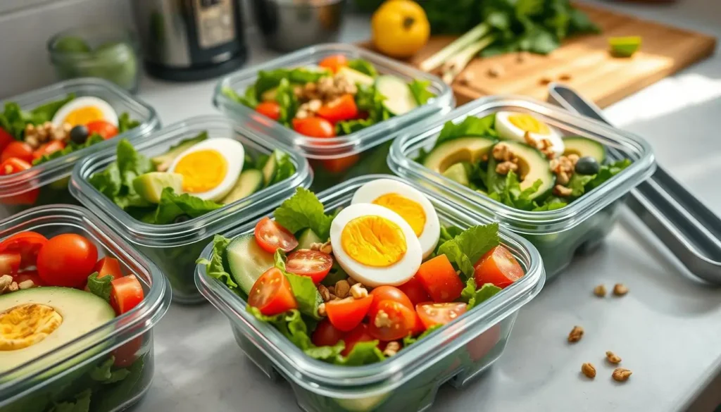 Fresh Meal Prep Breakfast Salad Storage