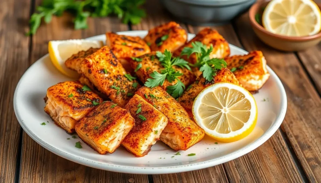 air fryer salmon bites