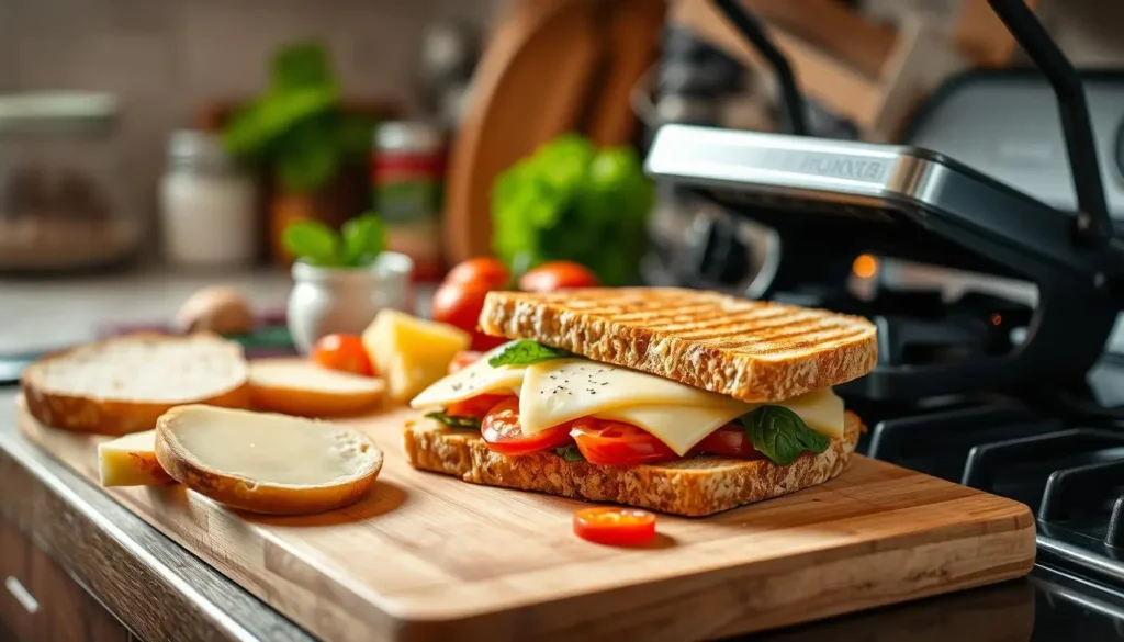 Grilled Panini Preparation