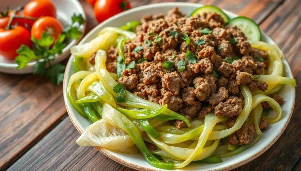 Nutritional Ground Beef and Cabbage Dish