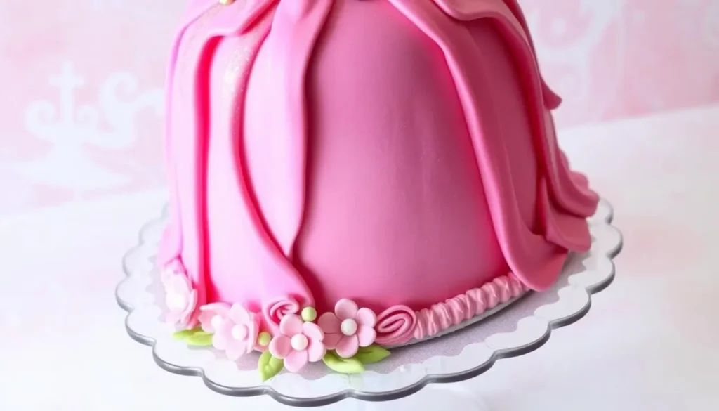barbie figurine cake