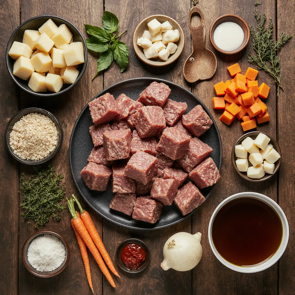 Beef Stew with Potatoes ingredients