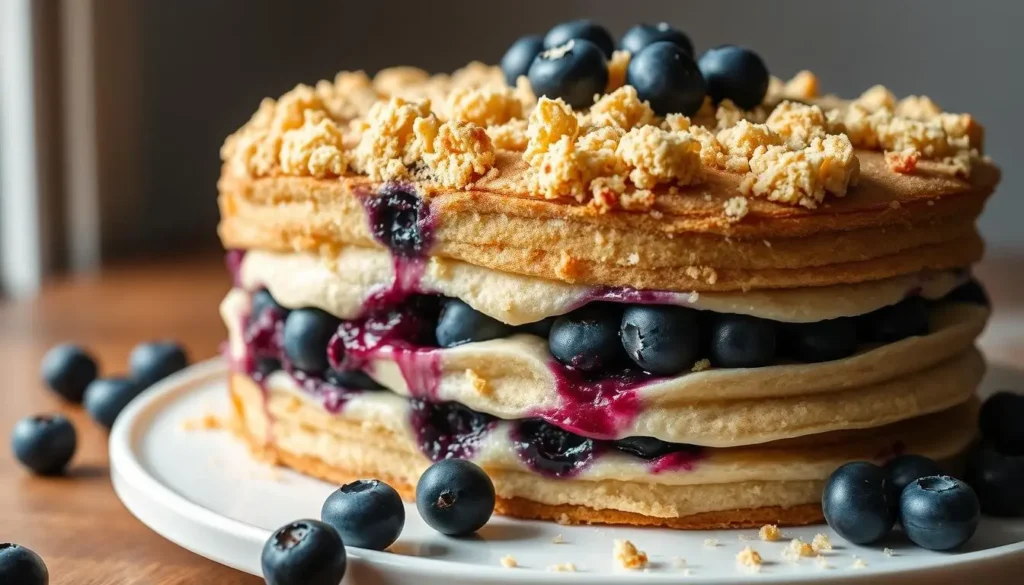 Healthy Fruit Crumbles Blueberry Icebox Cake