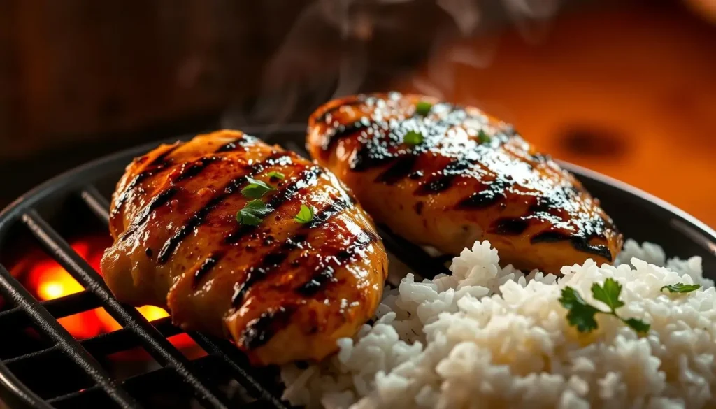 grilled chicken with rice