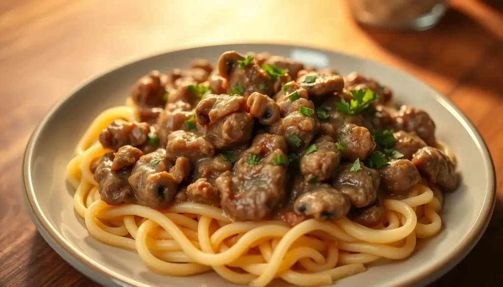 homemade stroganoff