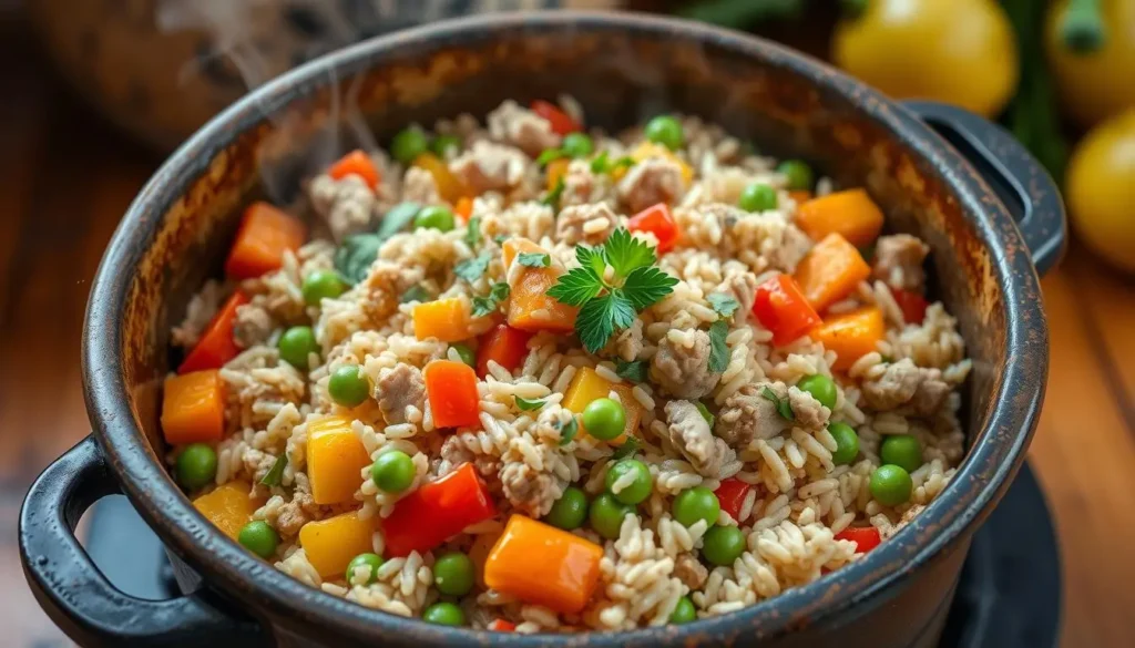 one-pot turkey and rice dish
