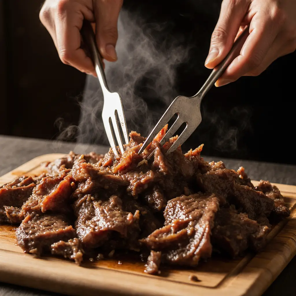 Shred the beef