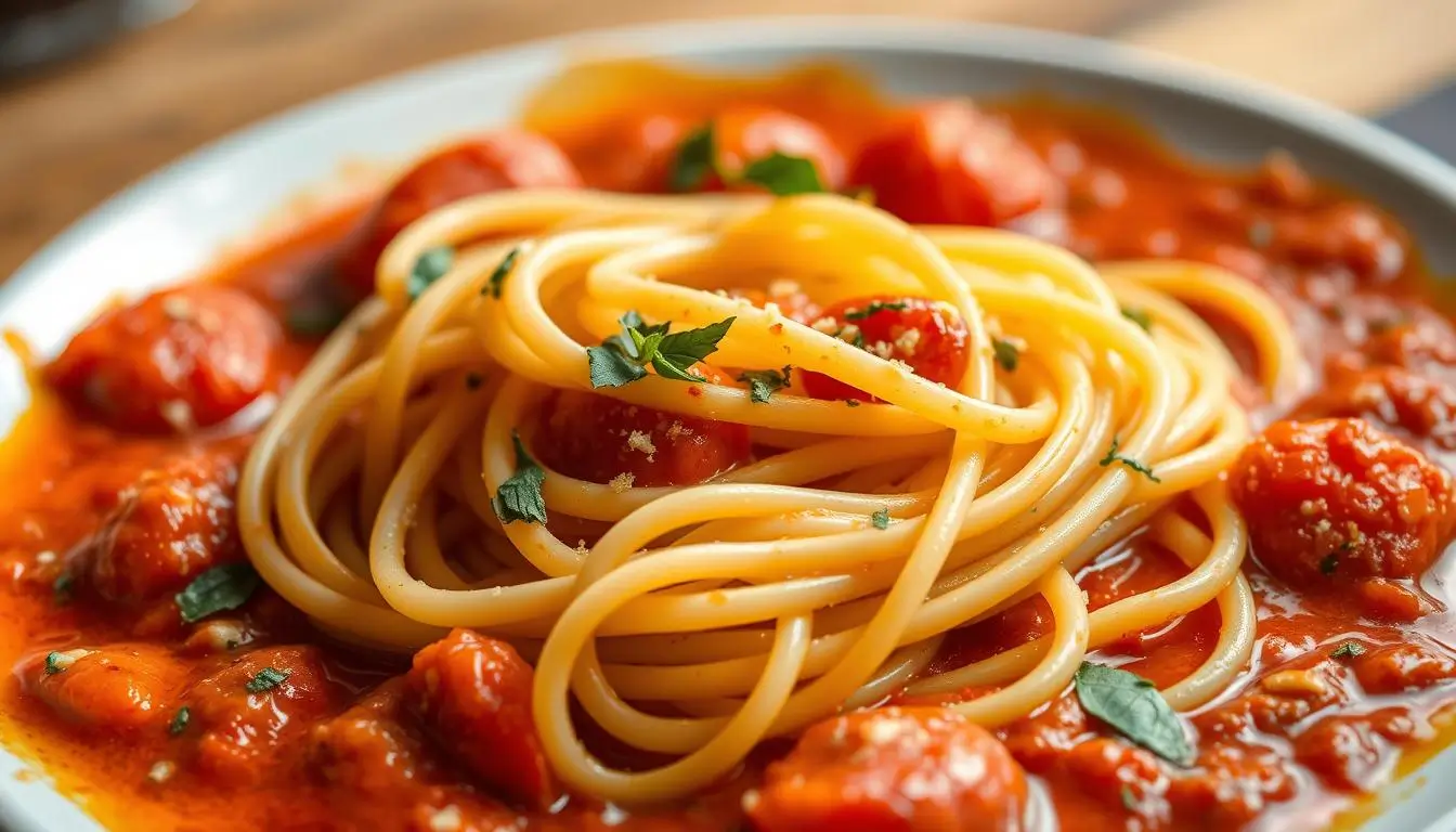 Pasta with Tomato Sauce