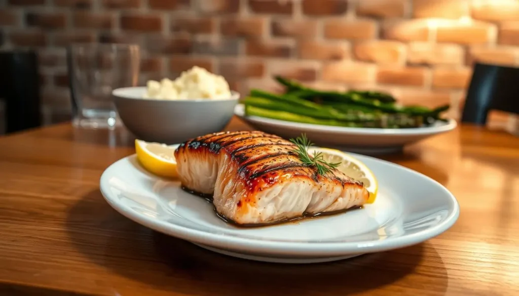 grilled salmon dinner