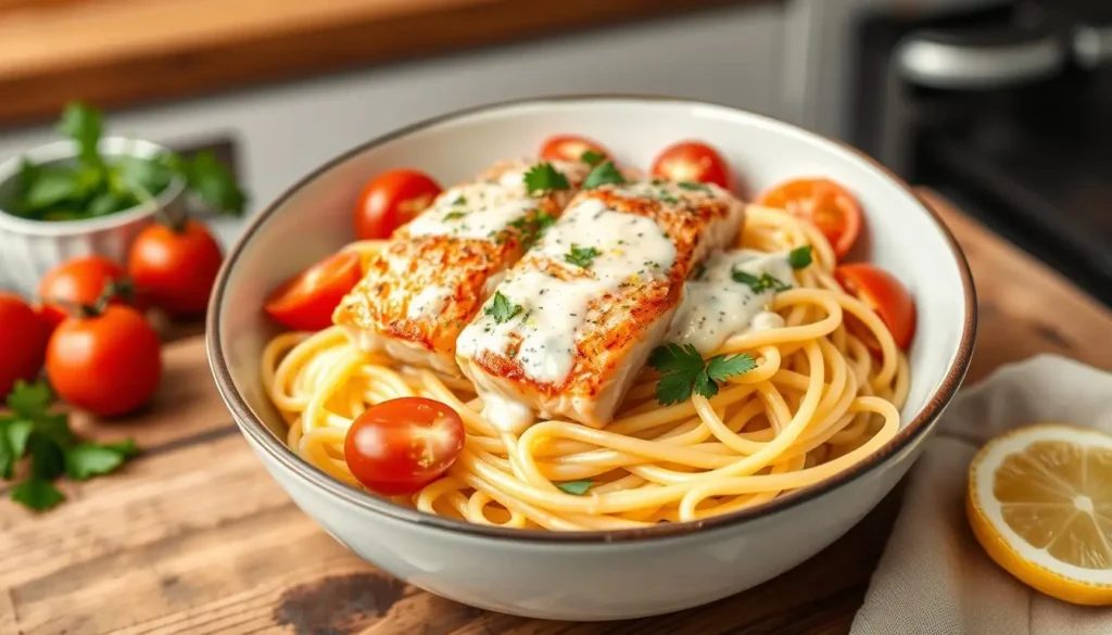 creamy salmon pasta