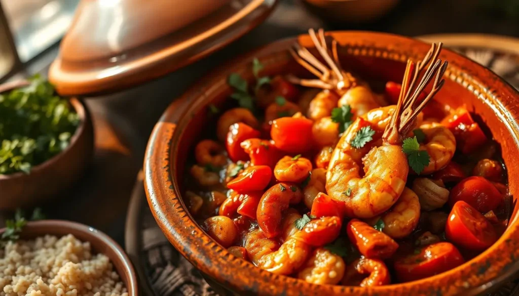 Spicy Seafood Tagine with Shrimp