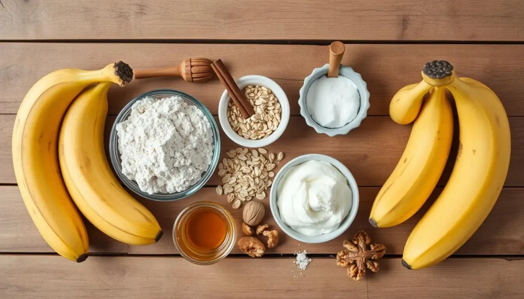 Healthy Banana Bread Ingredients