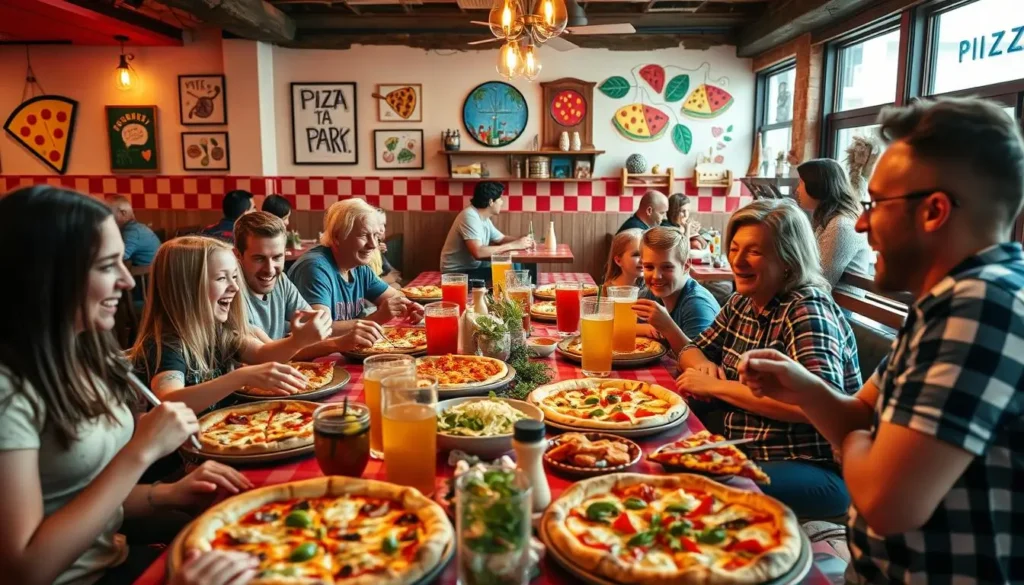 Family Dining at Pizza My Heart