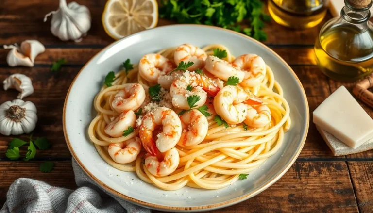 seafood pasta Recipe with shrimp and scallops!