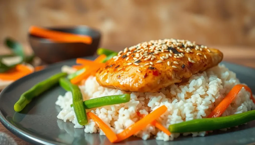 High Protein Chicken Meal with Sesame Seeds