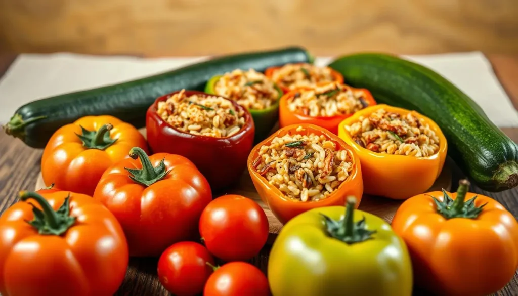 Traditional Egyptian Vegetarian Stuffed Vegetables