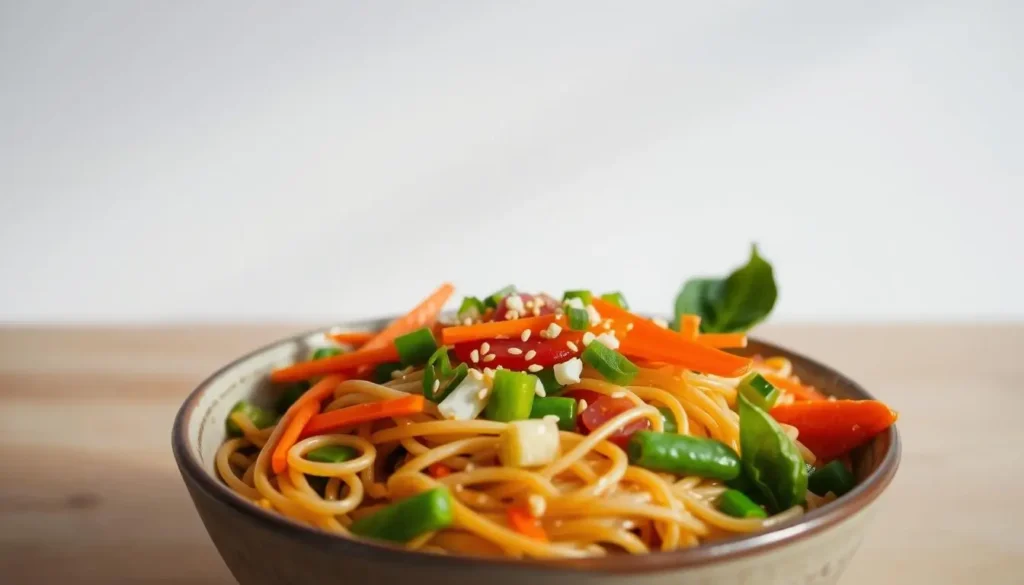 Asian Noodle Bowl with Vegetables