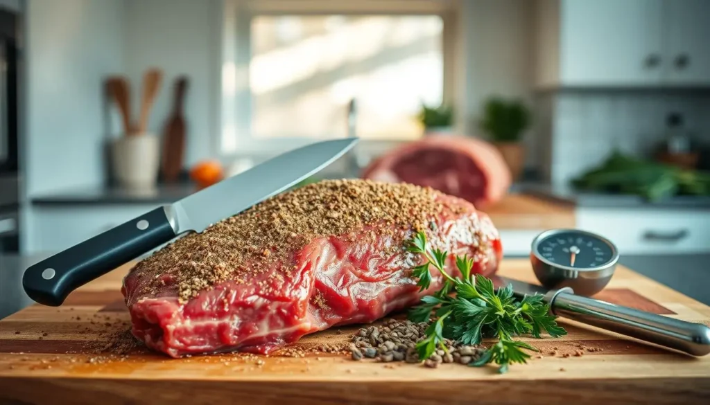 Preparing Holiday Beef Roast Step-by-Step