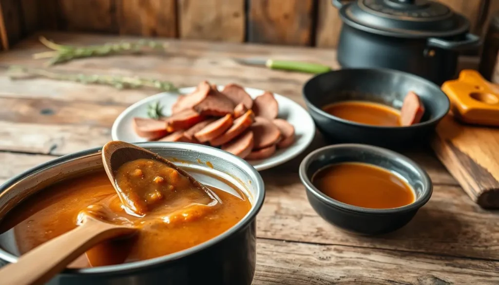 Classic Roast Beef Gravy Preparation