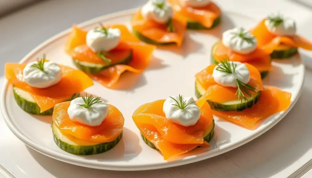 Smoked Salmon Cucumber Appetizers Smoked Salmon Cucumber Appetizers