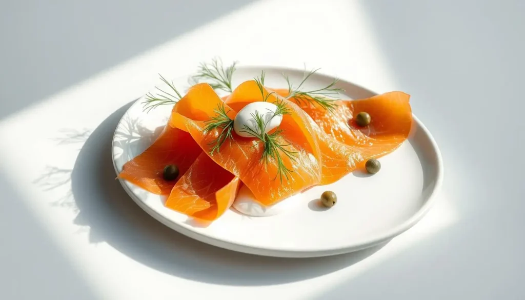Elegant Smoked Salmon Appetizer Plating Elegant Smoked Salmon Appetizer Plating