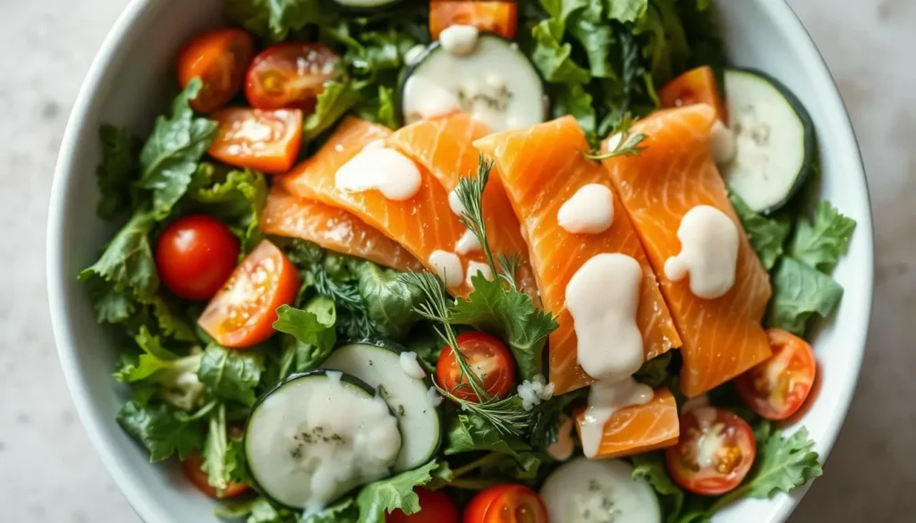 Smoked Salmon Salad Assembly Steps Smoked Salmon Salad Assembly Steps