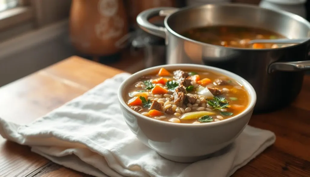 traditional beef barley soup