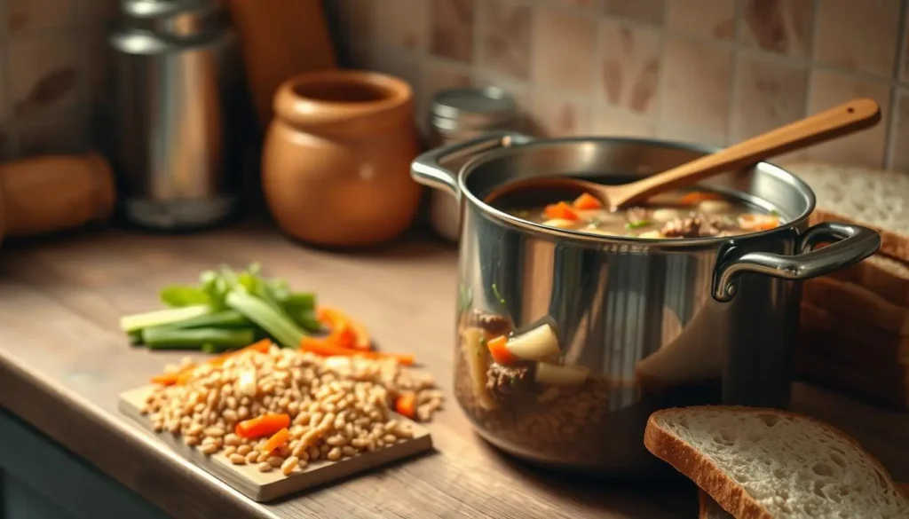 easy beef barley soup preparation