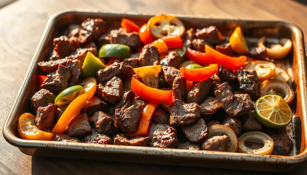 Delicious Sheet Pan Steak Fajitas Recipe Delicious Sheet Pan Steak Fajitas Recipe