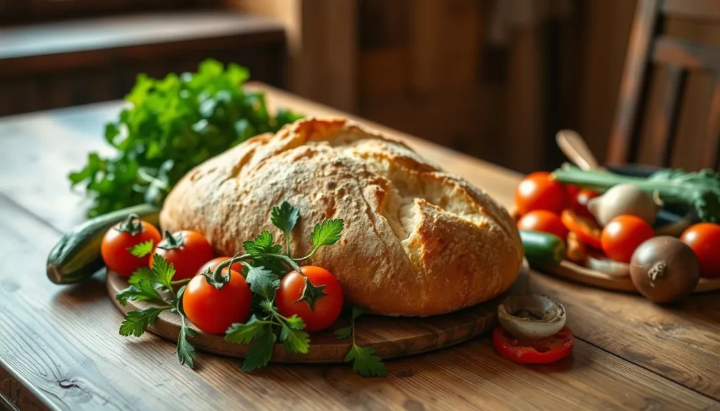 Traditional Italian Bread and Vegetable Sides Traditional Italian Bread and Vegetable Sides